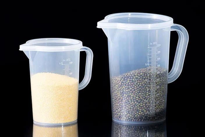 250ml 500ml 1000ml 2000ml 3000ml 5000ml Graduated Reusable Paint Mixing Measuring PP Plastic Cups Pyrex with Handle w Beaker