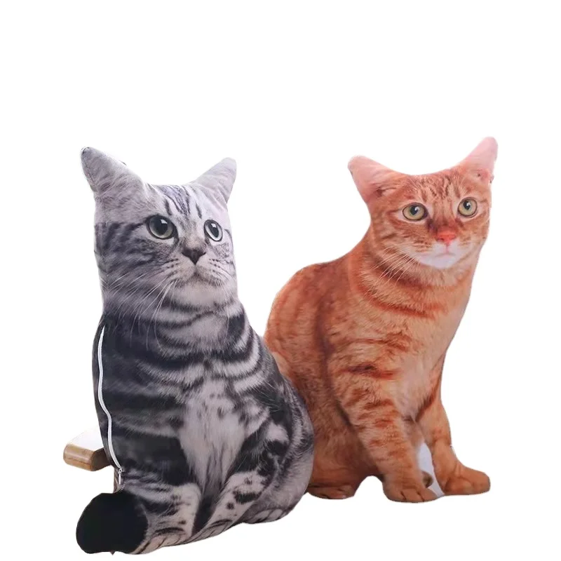 Mengai Soft Plush Cushion Custom 50cm 3D Shaped Pillow Simulation Dog Toy For Kids Factory Sale Home Decor