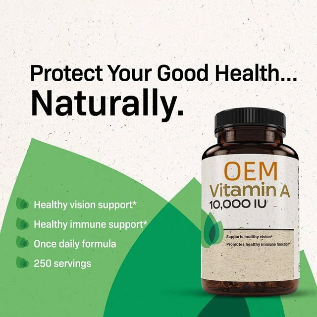 Vitamin A Capsules for Plant-inspired vitamin a and d capsules