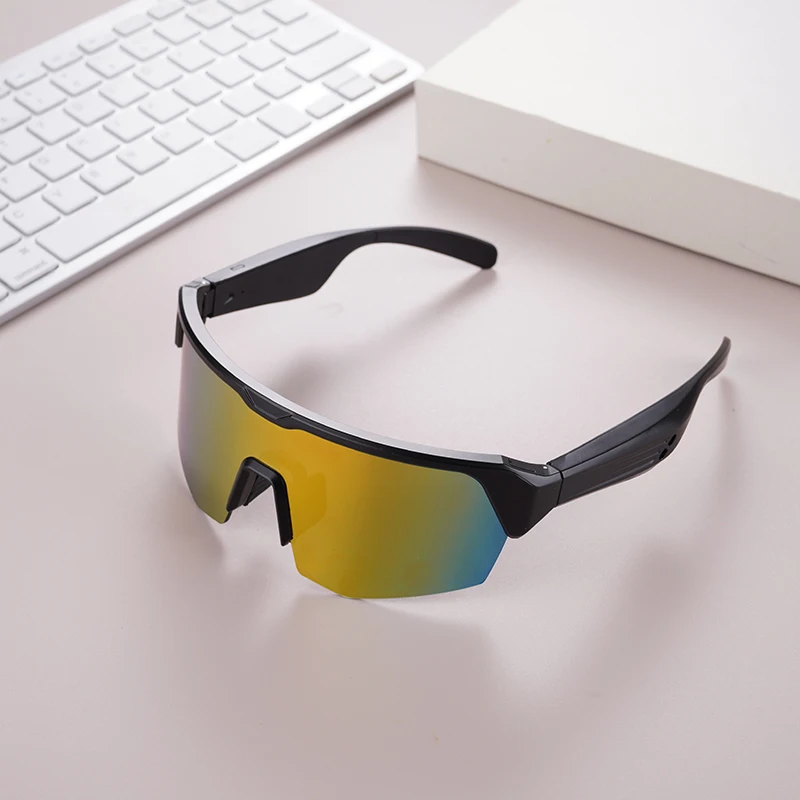 Wholesale Bluetooth-Enabled Cycling Glasses & Goggles Fashionable Outdoor Sports Sunglasses with Music & Call Listening Features