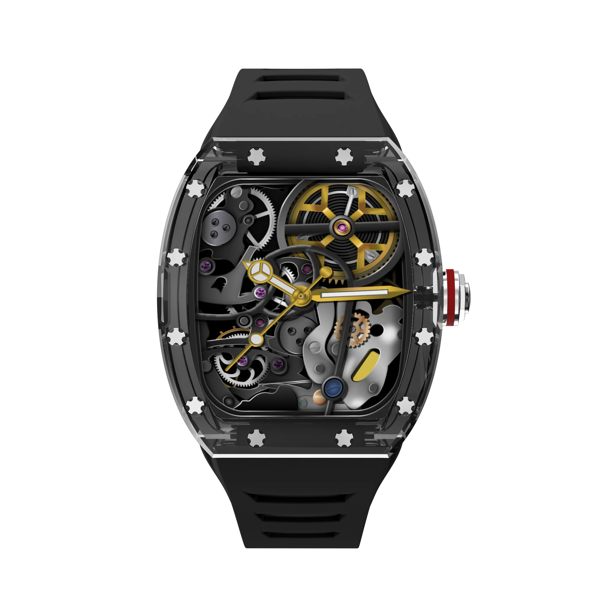 2024 hot sale square man smart watches montre intelligente cool touch screen multifunction mens fashion smart watch