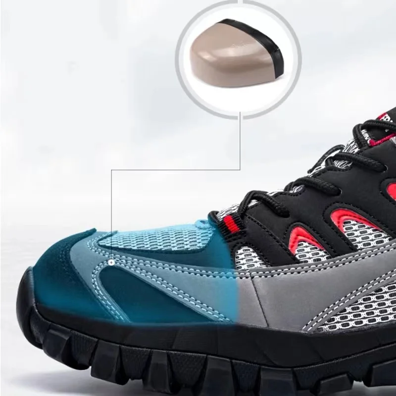 Super comfortable and breathable mens safety shoes with steel toe cap and rubber sole,2018 hot-selling