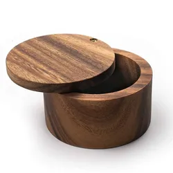 Высококачественный великолепный элегантный аппалахийский погреб, соляная коробка из дерева акации