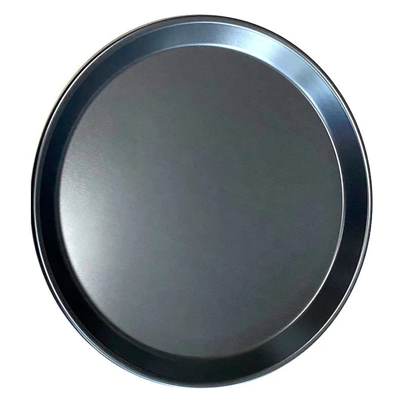 9  inch pizza pan hard coat aluminium alloy round baking tin pan pizza  mold fixed bottom manufacturer  deep and low