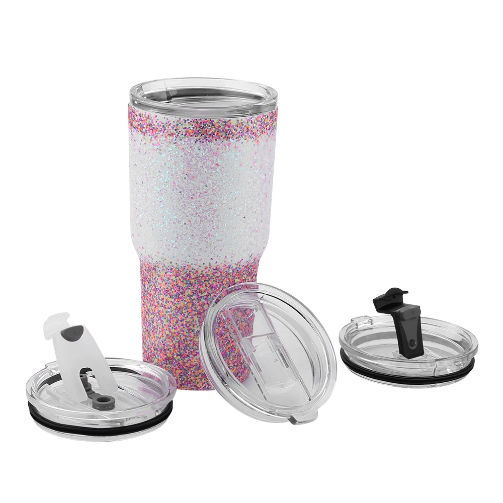 Custom 30 oz vacuum insulated wholesale stainless steel double wall travel thermal coffee tumbler with lid