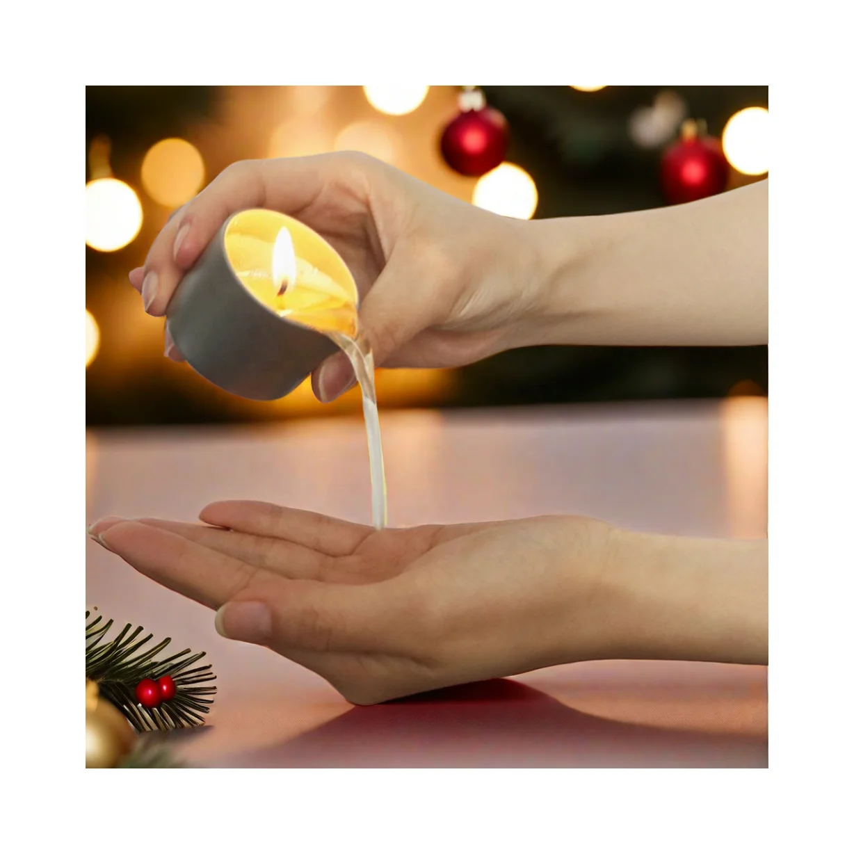 Coconut Wax Massage Candle Glass Aromatherapy Candle Spa Massage Use Gift Accompaniment Smokeless Gift Box Aromatherapy Candle