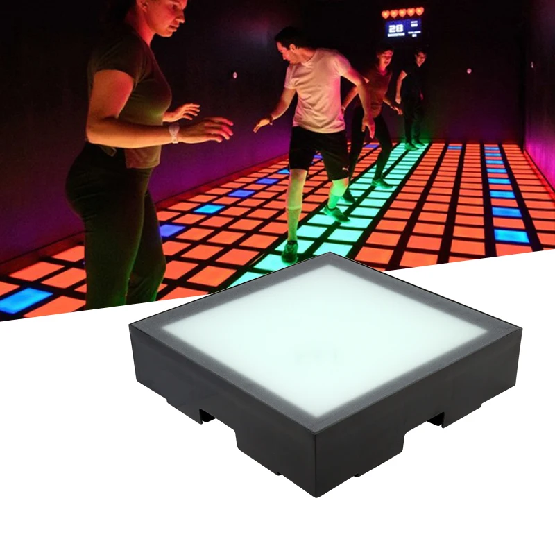 2023 Popular 30x30cm light up Active Game gaming grid LED Floor Tiles