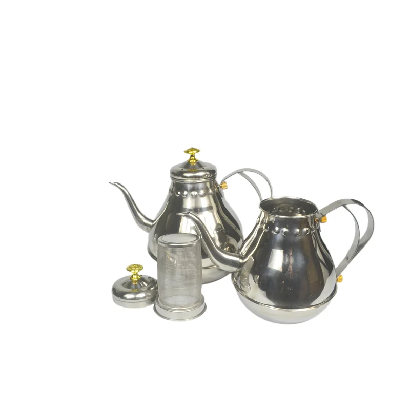 Stainless steel Moroccan teapot Middle Eastern tea kettle household teapot