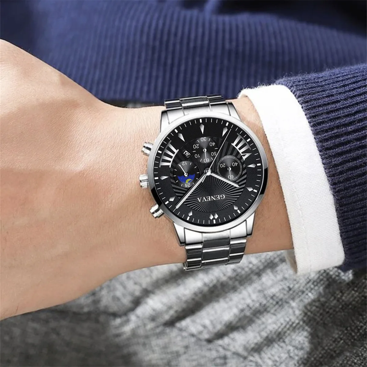 wholesale men watch and bracelet gift set for men