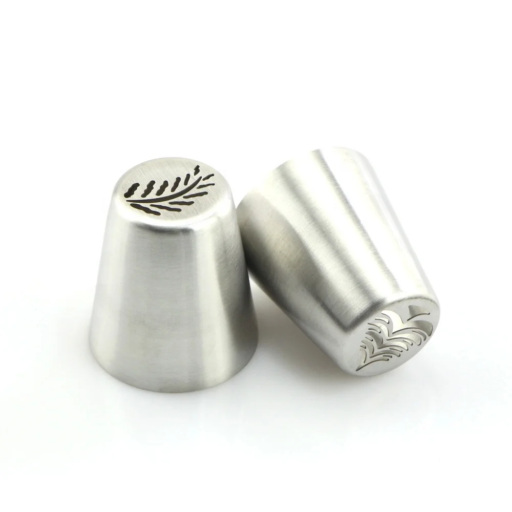 Christmas Tree Icing Piping Tips Special Leaf Russian Nozzles Baking Cupcake Pastry Tools Cake Decoration Mold Bakeware DIY