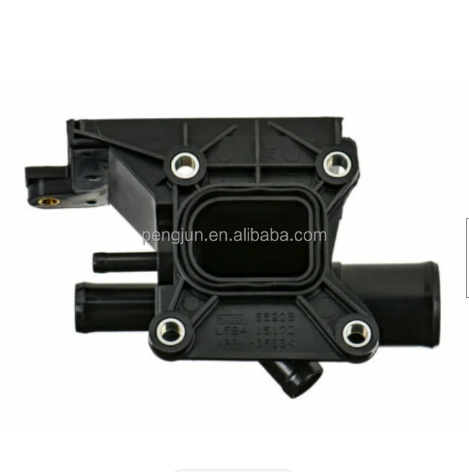 Genuine / New Quality New Engine Coolant Thermostat W/ Housing LF94-15-17Z For Mazda 3 5 6 & CX-7