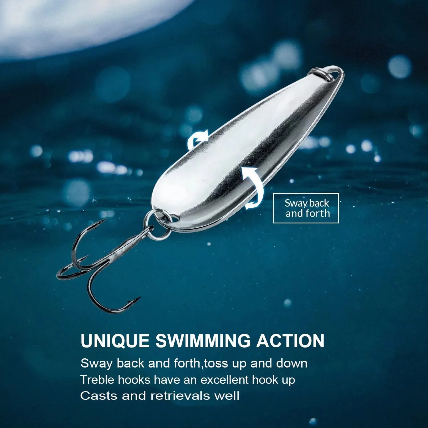 Fishing Lures 10pcs of a set Trout Lures Bass Fishing Spoons Lures