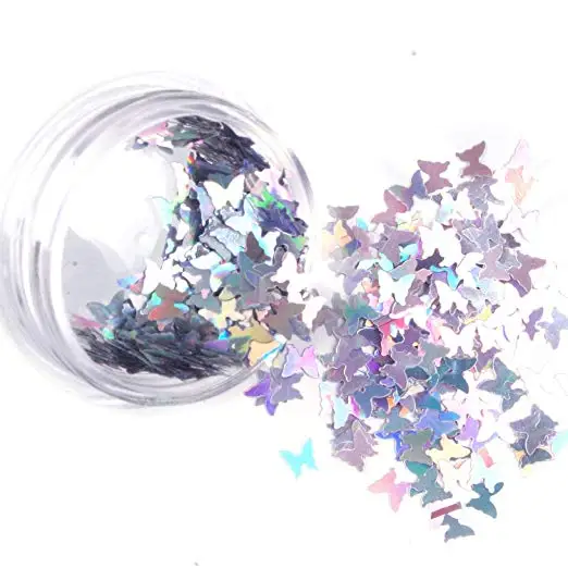 Голографические блестящие хлопья для ногтей Jingxin Laser Butterfly Nail Sequin