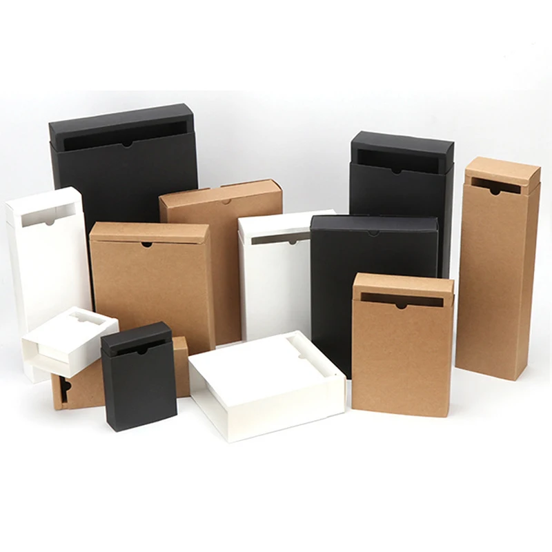Custom Logo  Foldable Drawer Cardboard Paper Packaging Sliding Box