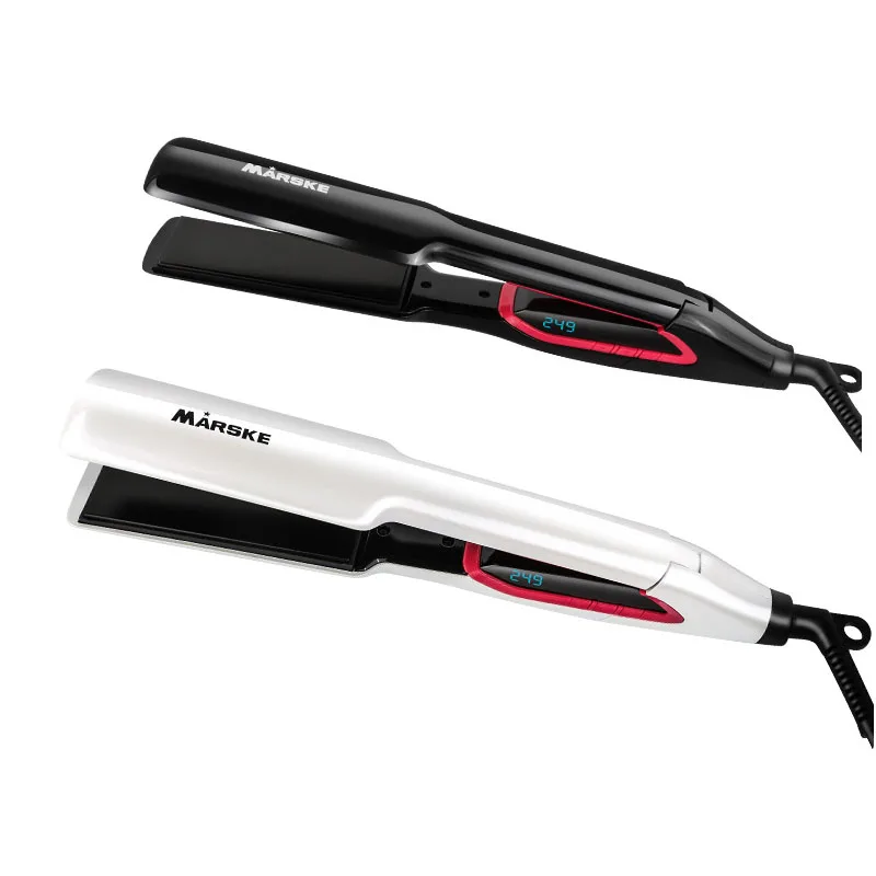 
480F PTC Ceramic Tourmaline LCD Display Titanium Plate Ionic Hair Straightener Curling Electric Flat Iron 