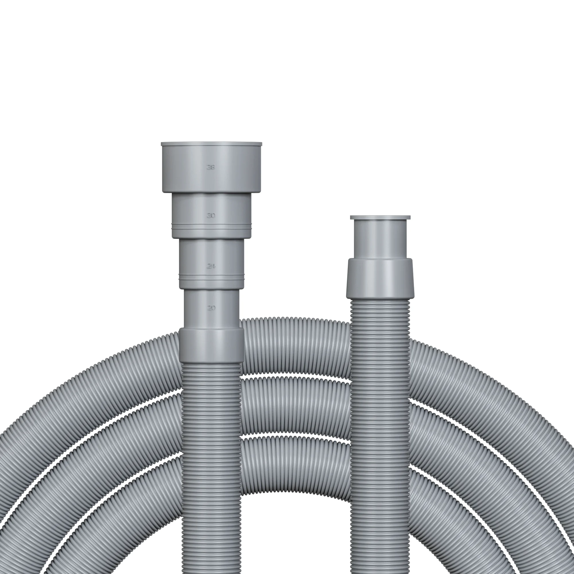 Washing Machine Drain Hose - 8 Ft Discharge Hose - Flexible Corrugated Replacement or Installation
