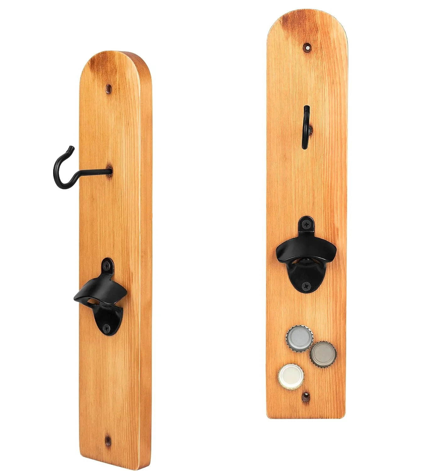 Wooden Hook and Ring Toss Game with Bottle Opener,Bar Ring Game on a String