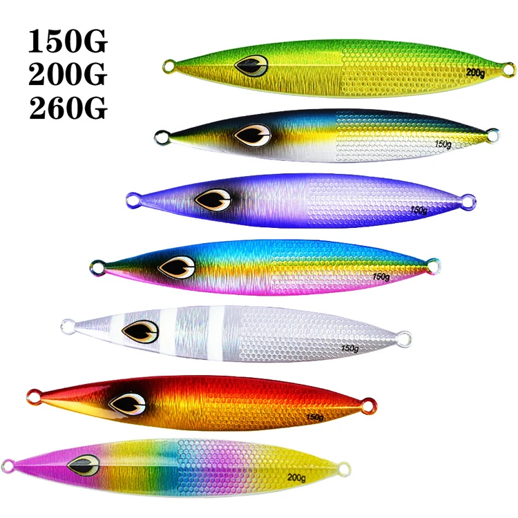 new blade baits 150g diving deep sea trolling luminous artificial hard bait pitch lead metal fishing lures