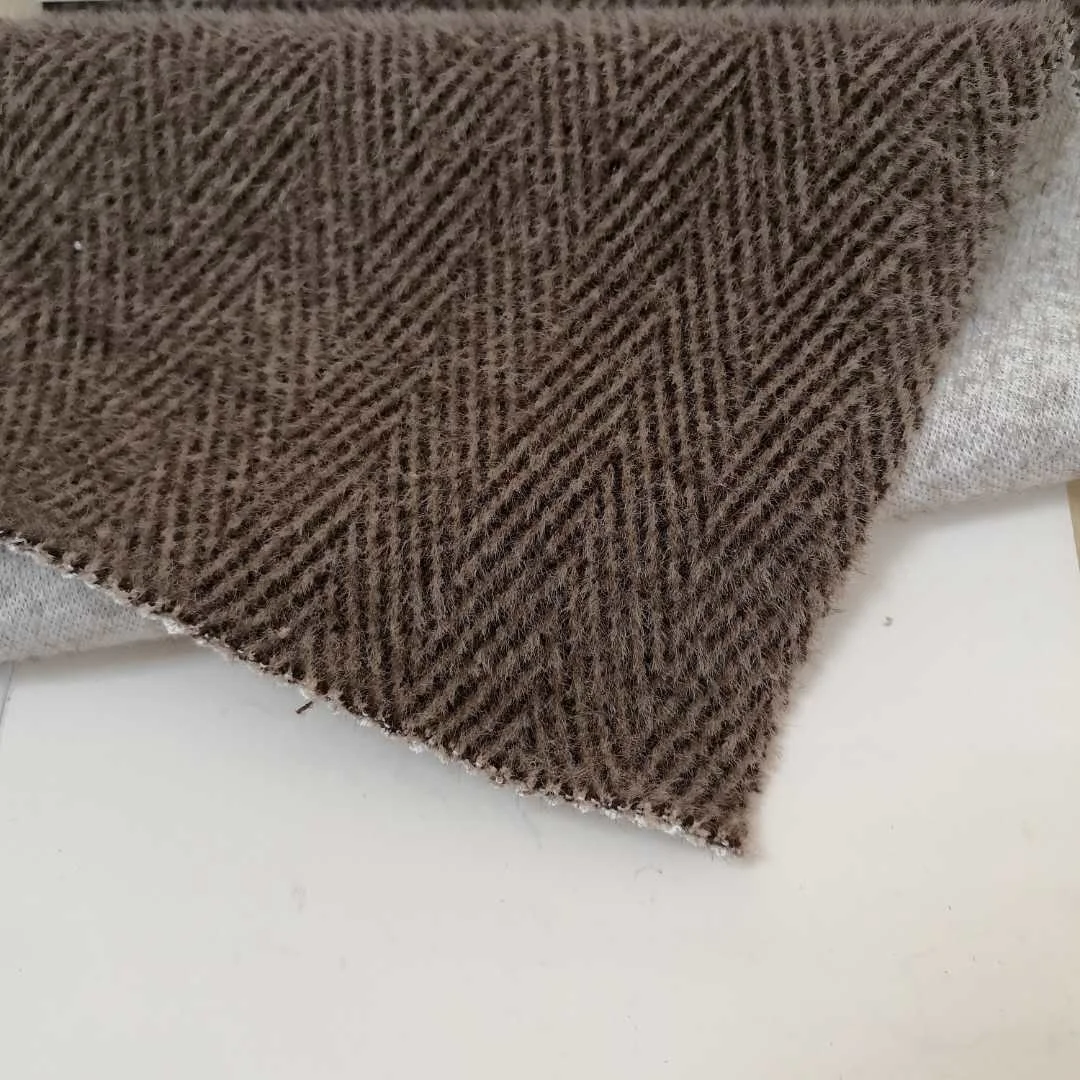 Вязаная коричневая кисть с длинной елочкой 55% акрил 45% нейлоновая ткань с мягким войлоком