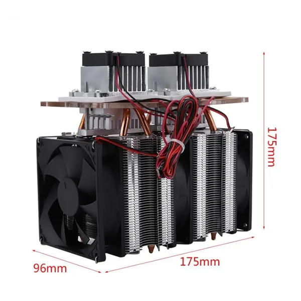 144W Dual-Core Semiconductor Peltier Air Cooling Dehumidification Equipment Featuring Silicon Wafer Technology
