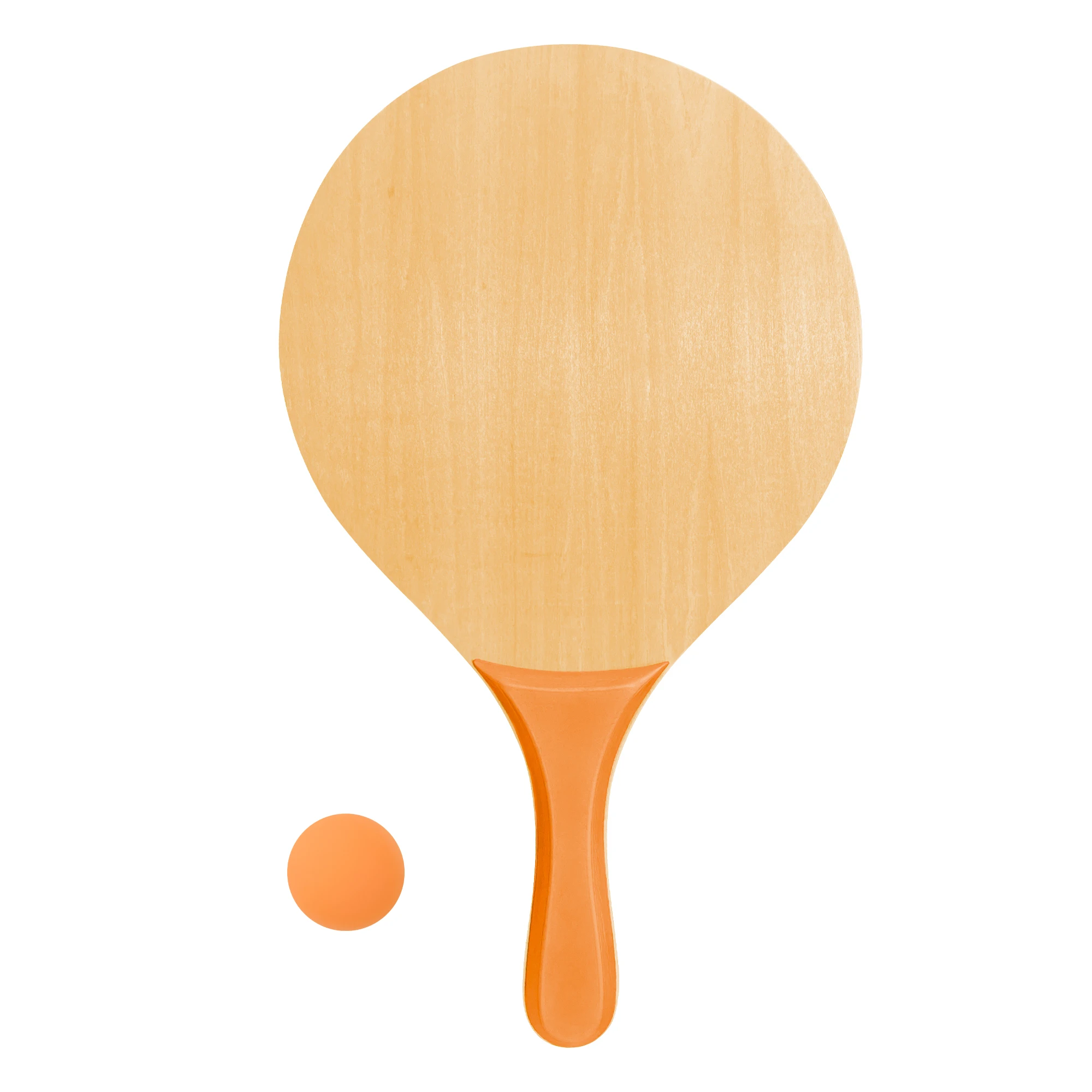 Custom  basswood Plywood Wooden Beach Racket Set Racquet Beach Game Beach Tennis Rackets For Kids Adults
