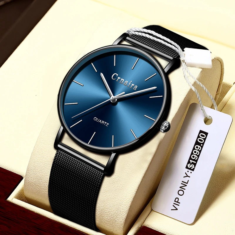 Relojes Wristwatches Business Minimalist Style High Cheap Branded Stainless Steel Designer Quartz Watch Montres CRNAIRA C3079