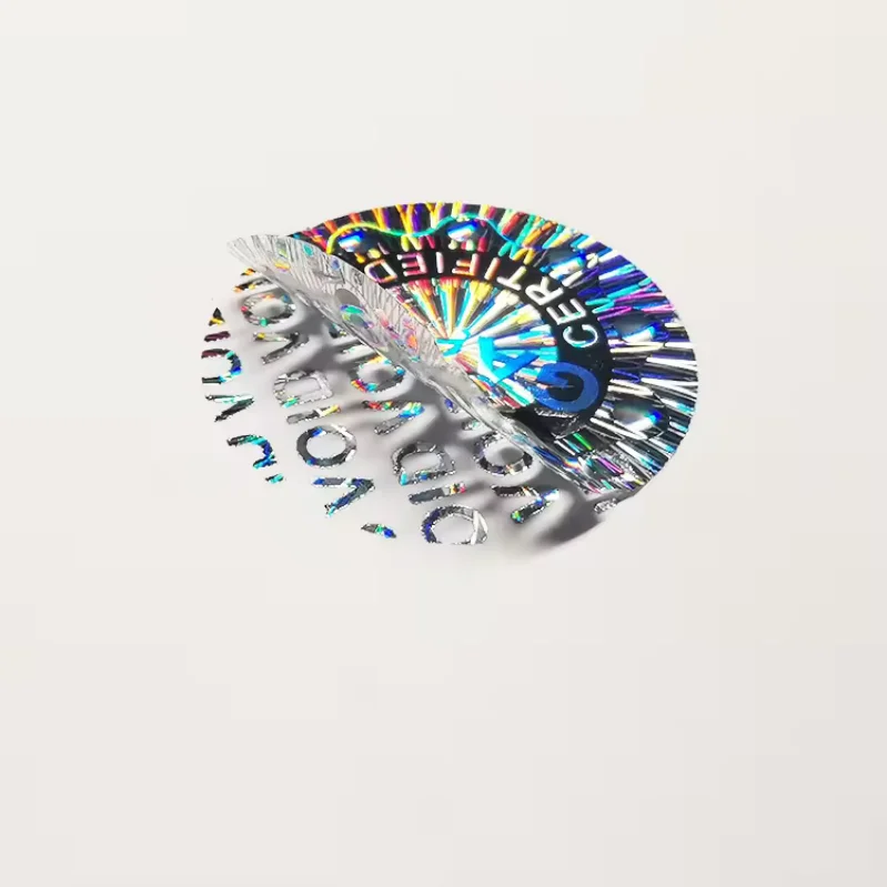 3D QR Code Hologram Stickers for Package Custom Stickers Holographic Waterproof Stickers for Packaging Security