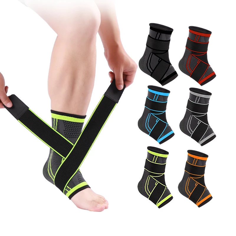 SHIWEI-3024#Gym Sports Ankle Brace Sleeve Foot Compression Ankle Support Brace with factory price