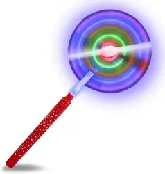 2023 electric luminous windmill square wholesale magic stick toy electric windmill colorful rotating flash stick