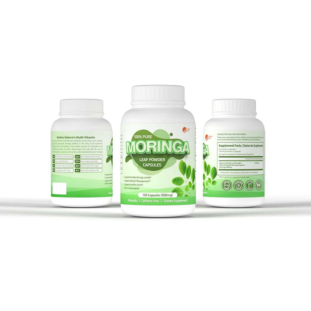 OEM Healthy Moringa Powder Capsule Super Food Immunity Improvement Moringa Capsule