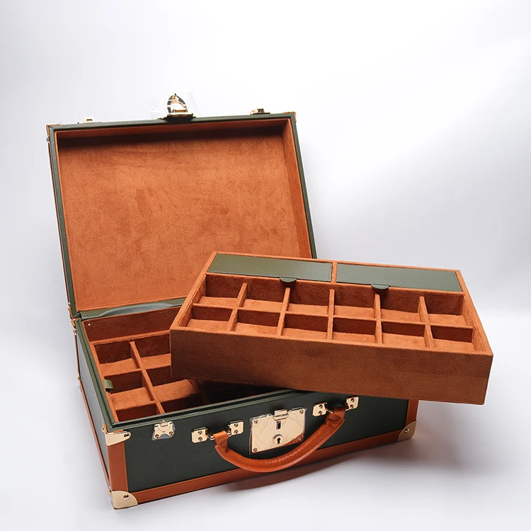 30 Slot Display Storage Case Double Deck Detachable Watch Packaging Luxury Box