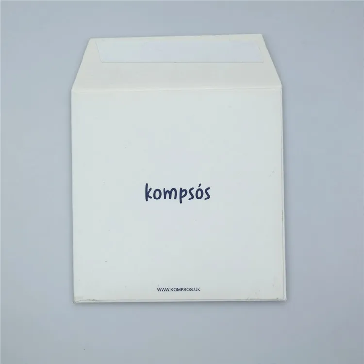 Новое поступление белый квадратный бумажный конверт для ювелирных изделий с
