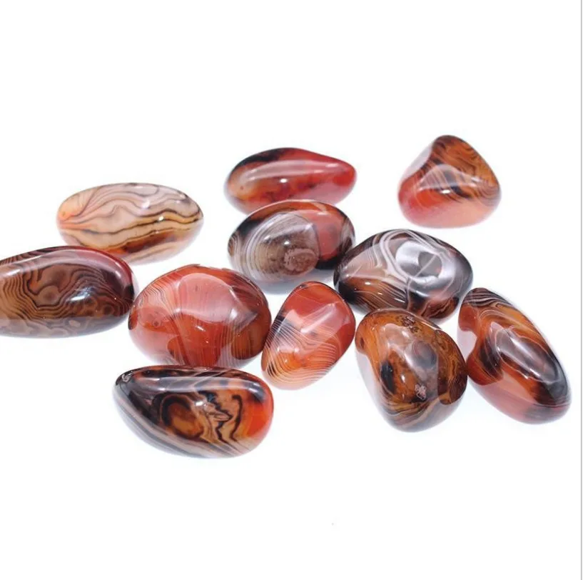  Оптовая продажа натуральный красный драгоценный камень sardonyx полированный Агат