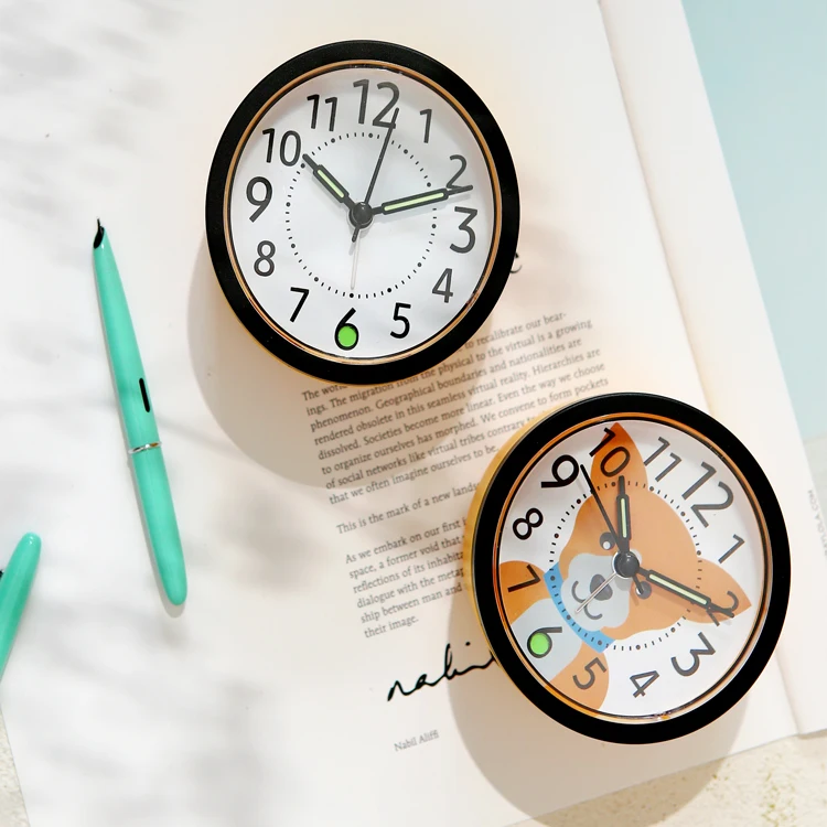 
snooze kids battery movement quartz alarm clock analogic 