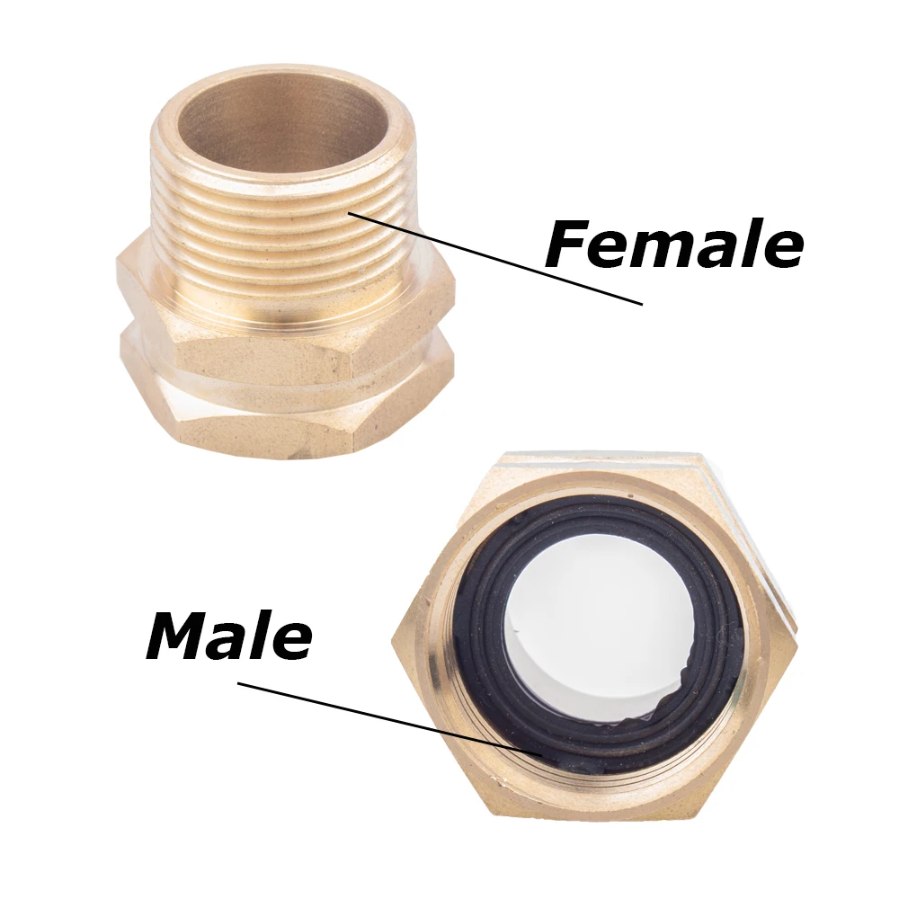 Connectors Pipe Fittings Water Quick Connector Brass Garden Hose Couplings Copthread Adapterction GTH NPT China Male 3/4 Inch