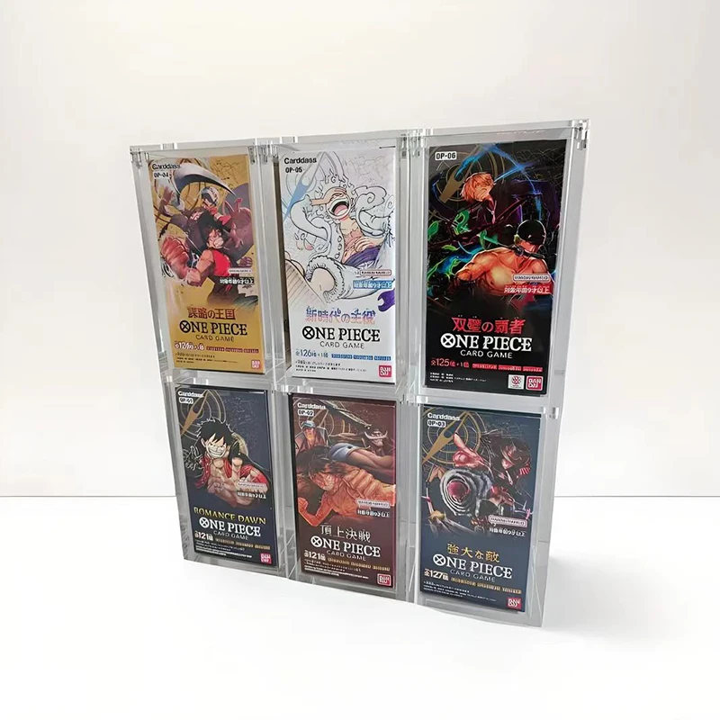 Custom Wholesale  Premium Acrylic Display Protector Case One Piece Japanese Booster Box For OP-03 Pillars Of Strength