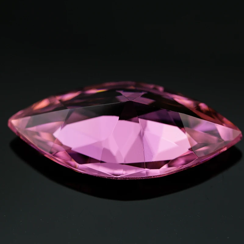 Лидер продаж розовый кубический цирконий класса ААА с огранкой маркиза камень фианитом по оптовой