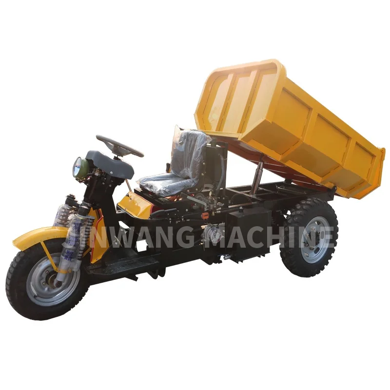 Jinwang Three Wheels Small Diesel Tipper Truck Tricycle For Mine Applied Diesel Dump Truck For 2 Ton