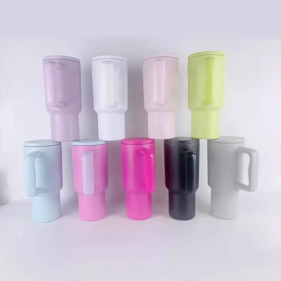 2024 Hot Selling 30oz 40oz Tumbler With Handle And Straw Lid Adventure Custom Logo Stainless Steel Vacuum Mug