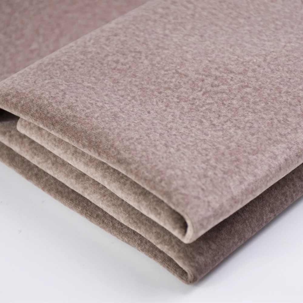 wholesale fabric 100% Polyester suede plain sofa fabric hollander Velvet upholstery textiles for sofa home textile