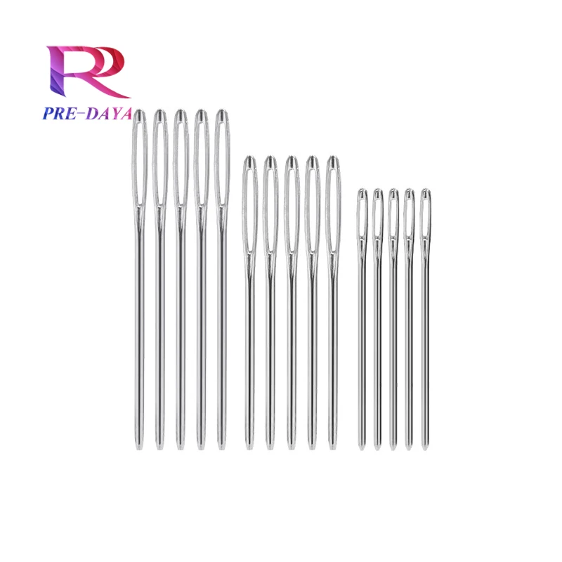 Stainless steel sewing needle large eye hand needle embroidery tip needle