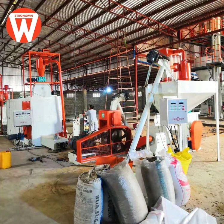 Simple operation fish feed processing line machine to make tilapia fish feed pellets