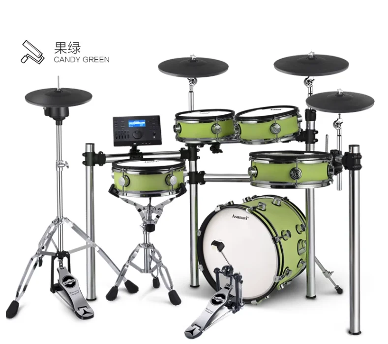 ELECTRIC DRUM KIT ENTRY LEVEL WITH GOOD QUALITY MODULE 5-PC DRUMS HEAVY DUTY RACK