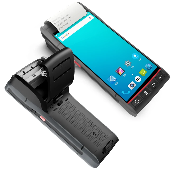Barway S60 5 дюймов Android 9 0 беспроводной сканер штрих-кодов с принтером портативный PDA мобильный