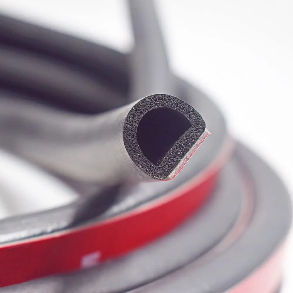 wholesales self adhesive tape foam extruded rubber door seals for cars