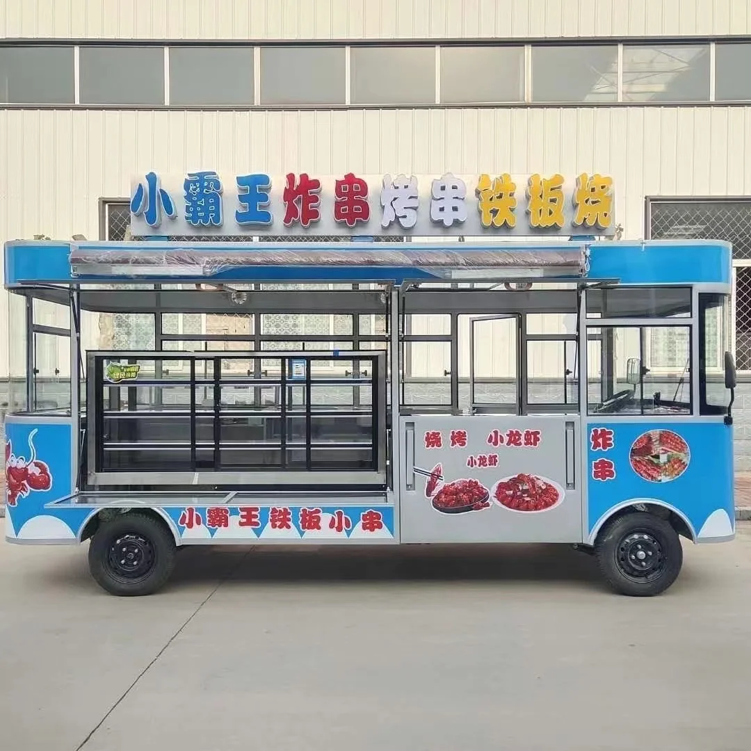 Best Price Mobile Coffee Burger Truck Electric Dining CarFrench Pastry Fast Food Bus Dining Car Kitchen Equipment Complete