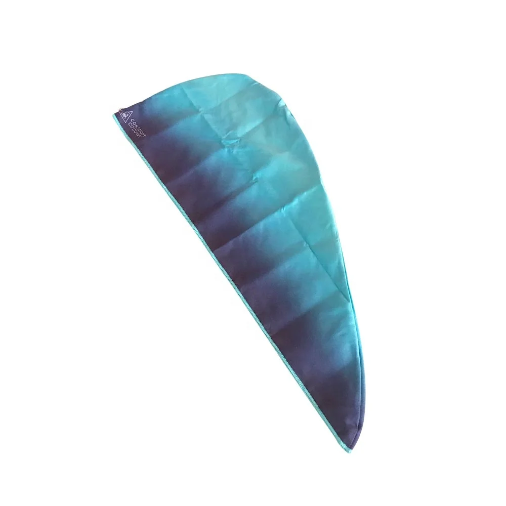 Популярная сжатая Экологически чистая быстросохнущая сушка для волос из микрофибры замшевый тюрбан салонное полотенце с карманной упаковкой