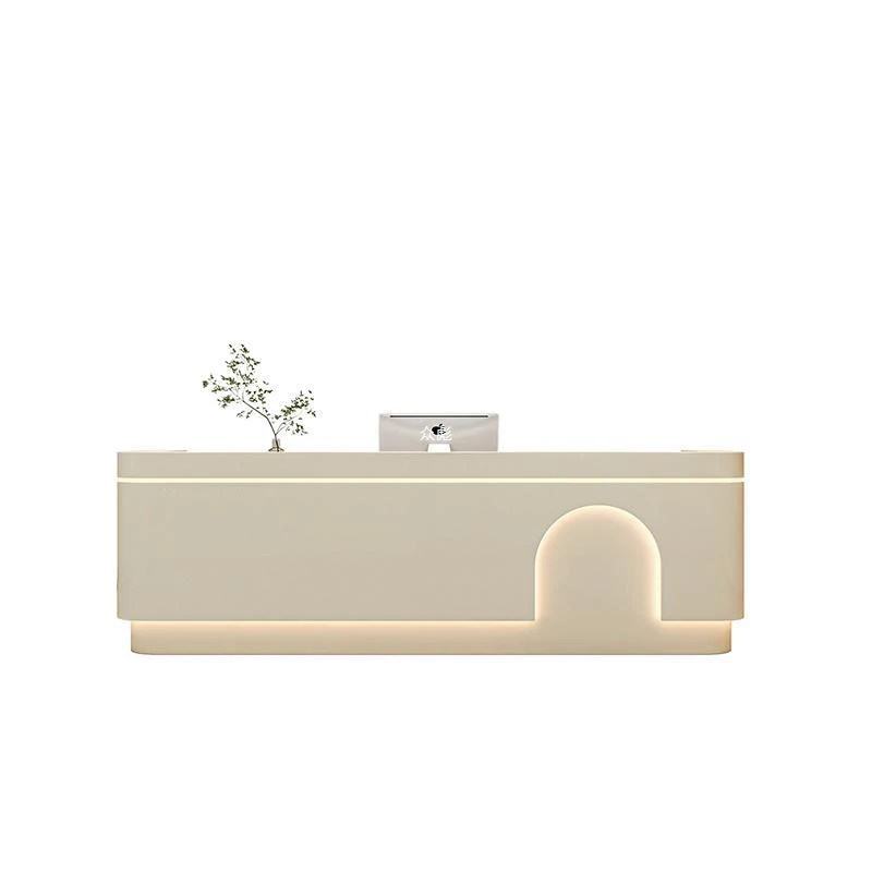 Brand Furniture Dental Clinic Reception Desk Simple Beauty Salon Cashier Wood Products for Office Use