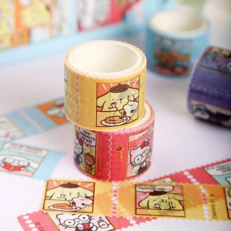 Qingyifang BA14637 cute animation Sanrio Mengmeng family 3CM stamp tape student hand account tape
