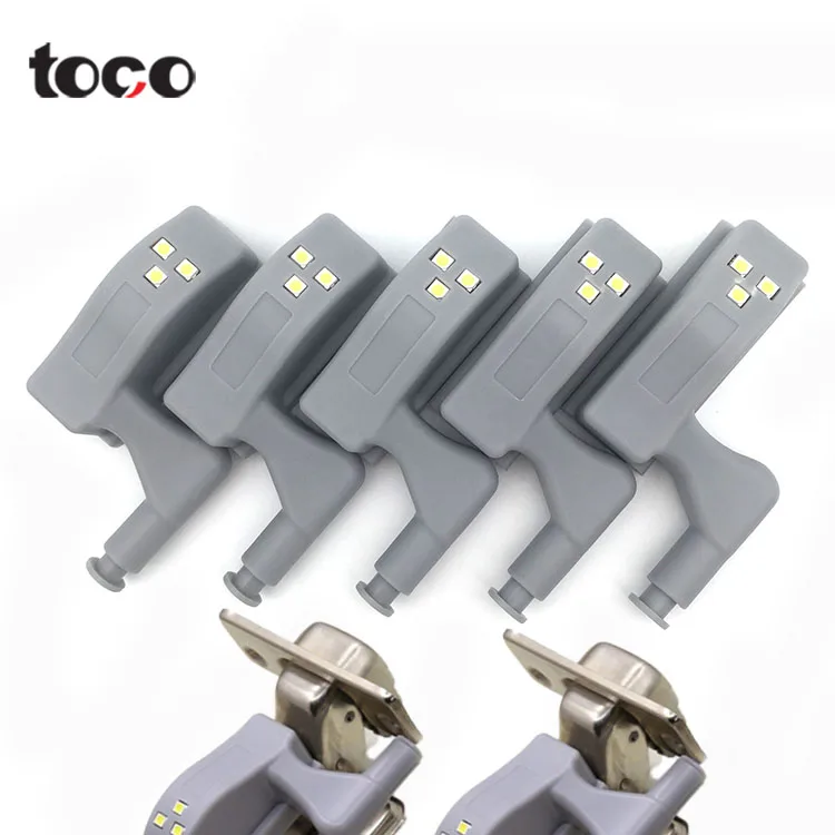 Toco Автоматическая открываемая светодиодная внутренняя шарнирная лампа Светодиодная дверная для шкафа